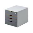 4005546702414-Durable Varicolor Safe - Module de classement 4 tiroirs - multicolore-Angle droit-1
