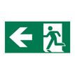Pickup - Signo - emergency exit left - dirección - rectangular - 300 x 150 mm - poliestireno