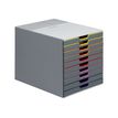 DURABLE VARICOLOR 10 - Armario de cajones - 10 cajones - para Letter, A4, C4, Folio