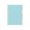 3130630016120-Exacompta Forever - Intercalaire 12 positions - A4 - carte recyclée couleurs pastel-Avant-1