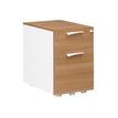 Gautier office XENON - Pedestal - móvil - 2 cajones - madera aglomerada - Italian wild cherry wood