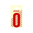 PICKUP LETTERING MONO Nobel - Etiqueta autoadhesiva - preimpreso: 0 - rojo satinado