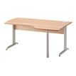 3483600784698-Bureau compact à droite JAZZ+ - 160 cm - Pieds métal - Hêtre-Angle droit-0