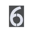 Pickup Home 3D Milan - Signo - number - 100 mm - montaje en superficie - autoadhesivo - gris