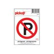 Pickup - Signo - no parking - 100 x 100 mm - autoadhesivo - vinilo