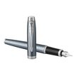 3501179316482-Parker IM - Stylo plume - encre bleue - fin - gris/argent-Angle droit-0