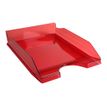 9002493115521-Exacompta Ecotray - Corbeille à courrier rouge carmin translucide-Angle gauche-1