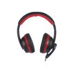 8435430605839-NGS VOX 700 - Casque filaire avec micro - connexion USB - noir et rouge-Avant-2