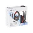 8435430605839-NGS VOX 700 - Casque filaire avec micro - connexion USB - noir et rouge-Angle gauche-5