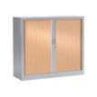Pierre Henry GENERIC - Aparador - 2 baldas - 2 Puertas - acero, policloruro de vinilo (PVC) - verde haya, aluminio