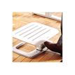0043859739141-Fellowes Hana - Repose-pieds réglable en hauteur - facilement ajustable - blanc-Angle gauche-5