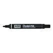 3474374075006-Pentel PEN N50 - Pack de 4 marqueurs permanents - pointe ogive - noir, bleu, rouge et vert-Angle gauche-1
