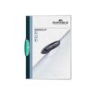 DURABLE SWINGCLIP - Archivo de clip - para A4 - capacidad: 30 hojas - transparente con clip verde oscuro