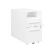 Gautier office YES! - pedestal - 2 cajones - blanco, royal oak