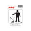 Pickup MARKING - Signo - garbage - cuadrado - 100 x 100 mm - autoadhesivo - vinilo