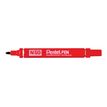 3474374075006-Pentel PEN N50 - Pack de 4 marqueurs permanents - pointe ogive - noir, bleu, rouge et vert-Angle gauche-4