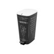 8013183067618-KIS by CEP - Poubelle plastique 45L - noir-Angle droit-0