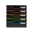 Exacompta Ecoblack MODULO A4+ - Armario de cajones - 5 cajones - negro, arlequín