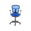 0000000108805-Fauteuil de bureau PHOENIX - accoudoirs fixes - Bleu-Avant-1
