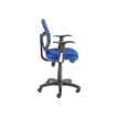 0000000108805-Fauteuil de bureau PHOENIX - accoudoirs fixes - Bleu-Gauche-4