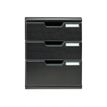 Exacompta Ecoblack MODULO - Armario de cajones - 3 cajones - para A4 Plus - negro