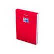 Oxford Bloc Orange - Cuaderno - grapado - A7 - 80 hojas / 160 páginas - papel extra blanco - cuadriculado - tapa roja