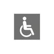Pickup Home - Signo - disabled - 90 x 90 mm - autoadhesivo - acrílico