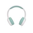 3303170107225-T'nB Kids KIDY - casque filaire pour enfants - blanc et vert-Avant-1