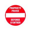 Pickup - Signo - no entry - redondo - 180 mm (diameter) - poliestireno