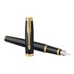 3501179316451-Parker IM - Stylo plume noir GT - pointe fine-Angle droit-1