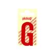 8711234243065-Pickup - Étiquette autocollante - 150 mm - Lettre G - rouge brillant-Avant-1