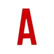 PICKUP LETTERING MONO Nobel - Etiqueta autoadhesiva - preimpreso: A - rojo satinado