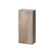 Armoire haute JAZZ+ - L80 x H183 x P48 - 2 portes - 4 étagères - Chêne gris