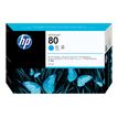 HP 80 - 175 ml - cián - original - DesignJet - cartucho de tinta - para DesignJet 1050c, 1050c plus, 1055cm, 1055cm plus