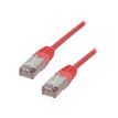 MCL Samar - Cable de red - RJ-45 (M) a RJ-45 (M) - 3 m - blindado - CAT 5e - rojo