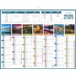 CBG Planète - Bank calendar - montaje en pared - 2020 - 7 meses en página - 430 x 550 mm - fecha
