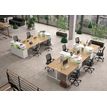 3483600215789-Table d'appoint SUNDAY - L 120 cm - Pieds cadre - Chêne--1