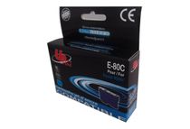 UPrint E-80C - 12 ml - Capacidad XL - cián - compatible - cartucho de tinta (alternativa para: Epson T0802) - para Epson Stylus Photo P50, PX650, PX660, PX710, PX720, PX730, PX800, PX810, PX820, PX830