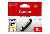 Canon CLI-571Y XL - 11 ml - Alto rendimiento - amarillo - original - depósito de tinta - para PIXMA TS5051, TS5053, TS5055, TS6050, TS6051, TS6052, TS8051, TS8052, TS9050, TS9055