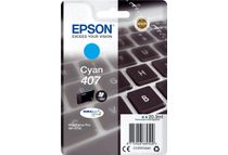 Epson 407 - 20.3 ml - Tamaño L - cián - original - cartucho de tinta - para WorkForce Pro WF-4745, WF-4745DTWF