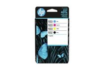 HP 932/933 Combo Pack - Paquete de 4 - negro, amarillo, cián, magenta - original - cartucho de tinta - para Officejet 6100, 6600 H711a, 6700, 7110, 7510, 7610, 7612