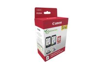 Canon PG-575/CL-576 Photo Paper Value Pack - Paquete de 2 - negro, color (cian, magenta, amarillo) - original - caja para colgar - kit de cartucho de tinta / papel - para PIXMA TR4750i, TR4751i, TS3550i, TS3551i