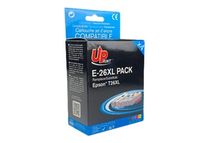 UPrint E-26XL - Paquete de 4 - negro, amarillo, cián, magenta - compatible - cartucho de tinta - para Epson Expression Premium XP-510, 520, 600, 610, 615, 620, 625, 710, 720, 800, 810, 820