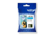 Brother LC421XLC - Alto rendimiento - cián - original - cartucho de tinta - para Brother DCP-J1140DW, DCP-J1800DW, MFC-J1010DW, MFC-J1012DW