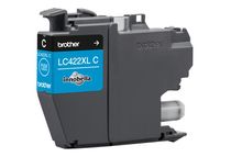 Brother LC422XLC - Alto rendimiento - cián - original - cartucho de tinta - para Brother MFC-J5340DW, MFC-J5345DW, MFC-J5740DW, MFC-J6540DW, MFC-J6940DW