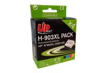 UPrint H-903XL - paquete de 4 - negro, amarillo, cián, magenta - compatible - refabricado - cartucho de tinta (alternativa para: HP T6M03AE, HP T6M07AE, HP T6M15AE, HP T6M12AE)
