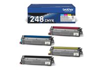 Brother TN248VAL Multipack - Paquete de 4 - negro, amarillo, cián, magenta - original - caja - cartucho de tóner - para Brother DCP-L3520, DCP-L3560, HL-L3220, HL-L3240, HL-L8240, MFC-L3760, MFC-L8390