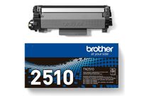 Brother TN-2510 - Gran capacidad - negro - original - caja - cartucho de tóner - para Brother DCP-L2620, L2627, L2660, HL-L2400, L2445, L2447, MFC-L2800, L2827, L2860