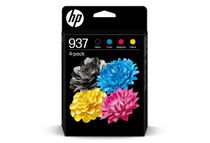 HP 937 - Paquete de 4 - negro, amarillo, cián, magenta - original - cartucho de tinta