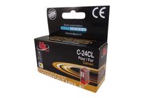 UPrint C-24CL - 16.5 ml - Capacidad XL - color (cian, magenta, amarillo) - compatible - cartucho de tinta (alternativa para: Canon BCI-21CMY, Canon BCI-24) - para Canon BJC-2000, 4650, 5500; FAXPHONE B740; MultiPASS C2500, C555, C70, C75, C80; S100